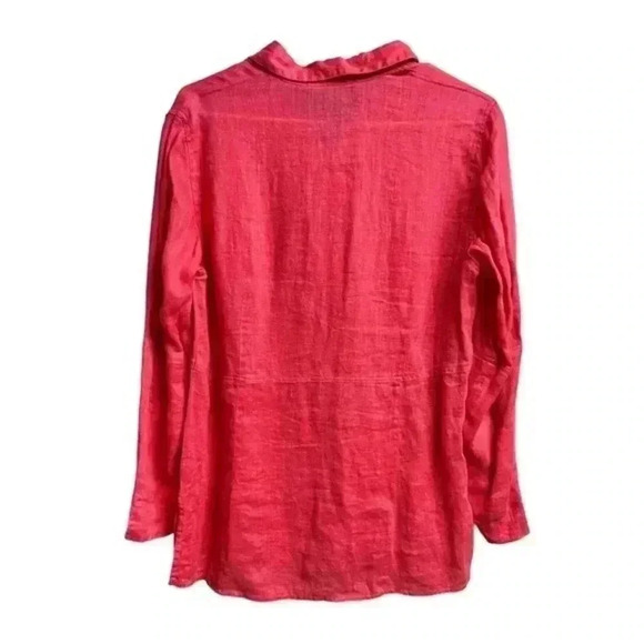 Diane Gilman 100% Linen Button Down‎ - Picture 5 of 6